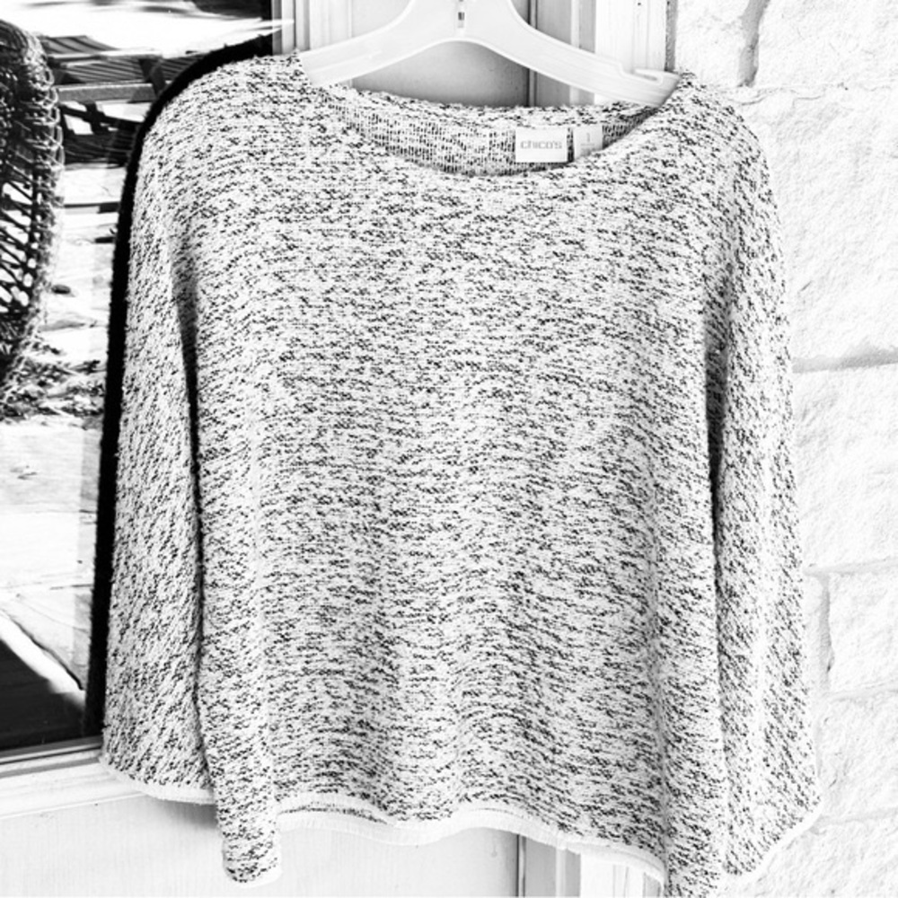 CHICO’S knit sparkly sweater